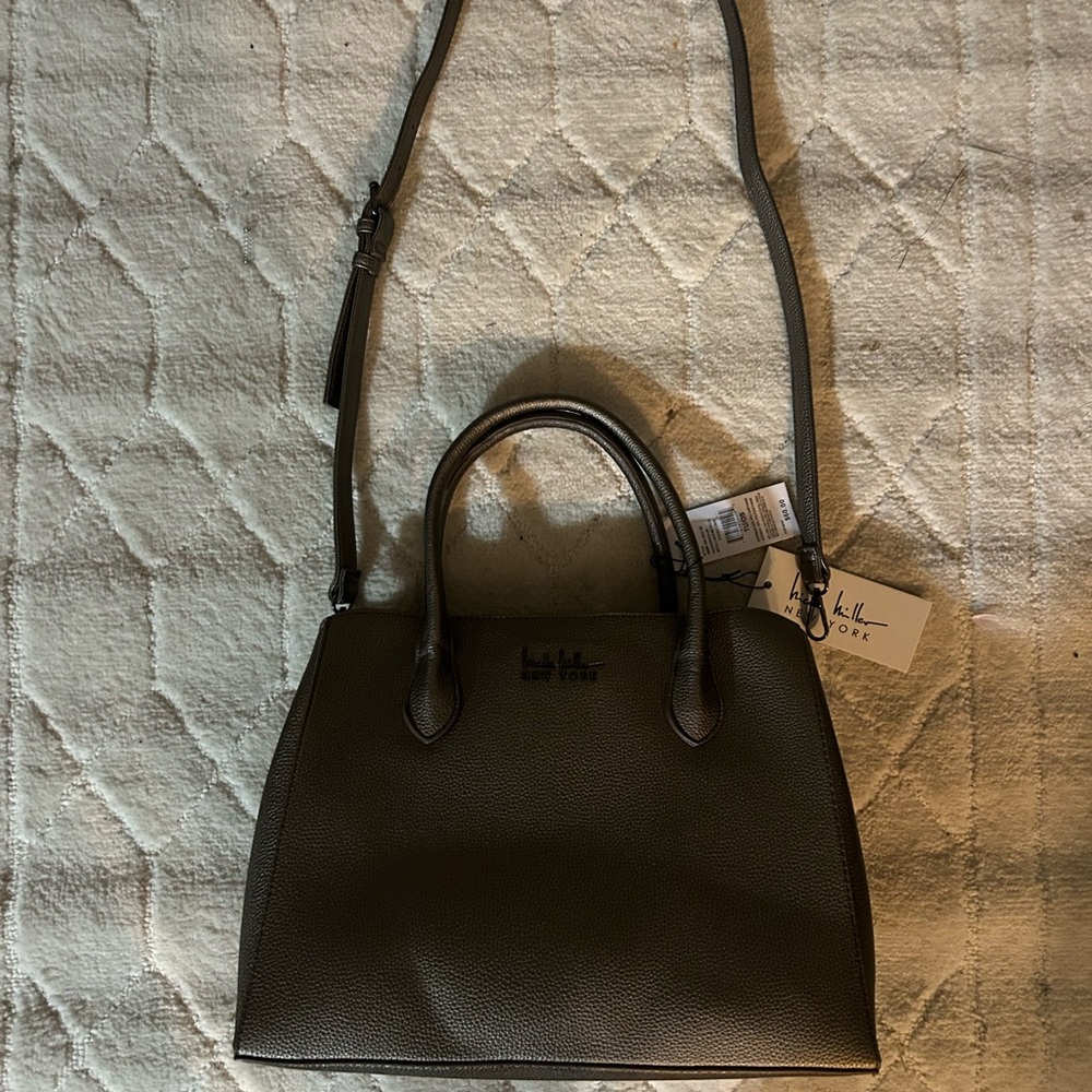 Nicole Miller Women's Black/silverish Handbag